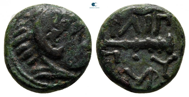 Kings of Macedon. Uncertain mint. Philip II of Macedon 359-336 BC. 
Chalkous Æ...