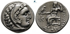 Kings of Macedon. Kolophon. Alexander III "the Great" 336-323 BC. Struck circa 310-301 BC. Drachm AR