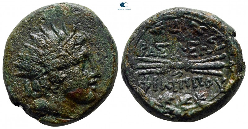 Kings of Macedon. Philip V 221-179 BC. 
Bronze Æ

24 mm., 13,80 g.



ver...