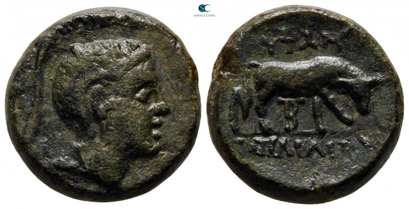 Macedon. District Bottiaia. Under Roman Protectorate circa 148-146 BC. 
Bronze ...
