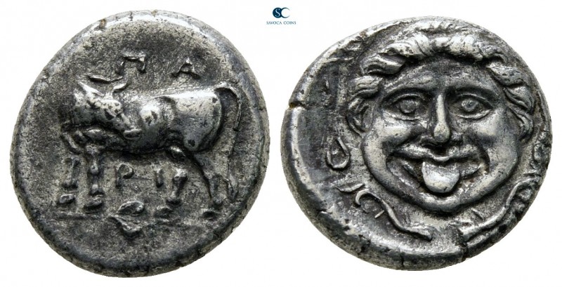 Mysia. Parion circa 400-300 BC. 
Hemidrachm AR

13 mm., 2,28 g.



very f...