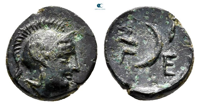 Troas. Sigeion circa 330-300 BC. 
Bronze Æ

9 mm., 0,70 g.



very fine