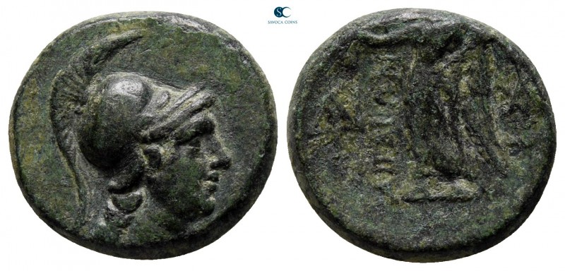 Aiolis. Aigai circa 200-0 BC. 
Bronze Æ

14 mm., 2,65 g.



very fine