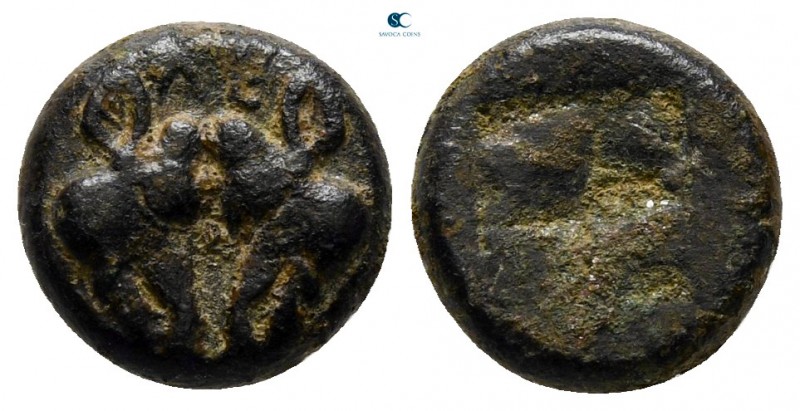 Lesbos. Uncertain mint circa 500-450 BC. 
BI Diobol

10 mm., 1,26 g.



n...