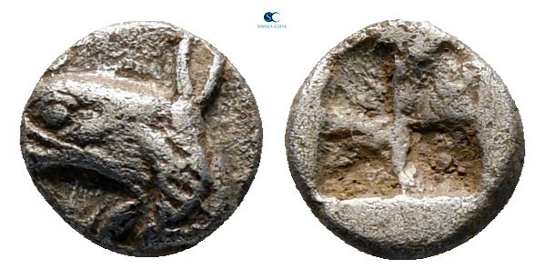 Ionia. Phokaia circa 521-478 BC. 
Hemiobol AR

6 mm., 0,30 g.



very fin...