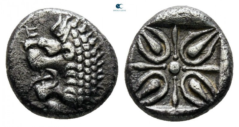 Satraps of Caria. Hekatomnos 392-377 BC. 
Obol AR

10 mm., 0,98 g.



ver...