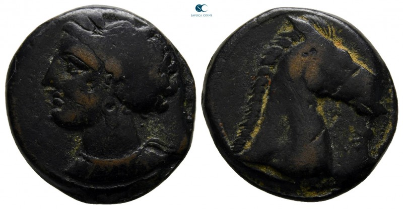 Zeugitania. Carthage circa 400-350 BC. 
Bronze Æ

20 mm., 6,07 g.



very...