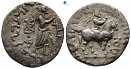 Indo-Skythians. Azes II 35 BC-AD 5. Tetradrachm AR