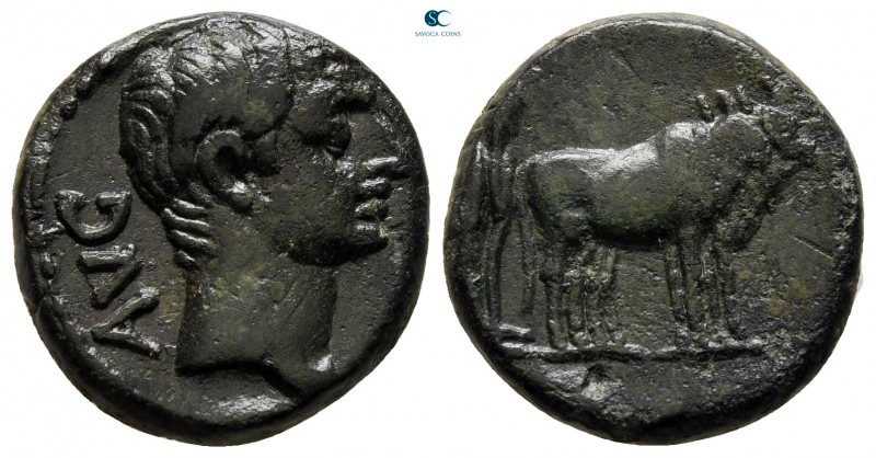 Macedon. Philippi. Augustus 27 BC-AD 14. 
Bronze Æ

17 mm., 4,95 g.



ve...