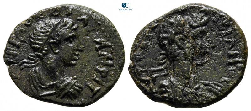 Thrace. Abdera. Hadrian AD 117-138. 
Bronze Æ

19 mm., 2,42 g.



very fi...