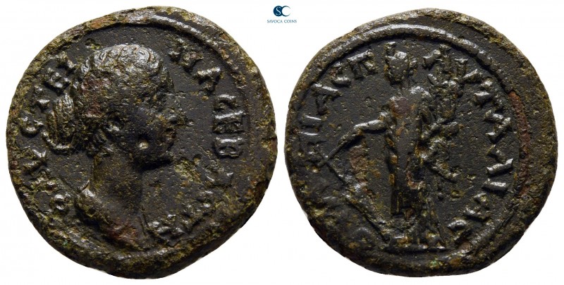Thrace. Pautalia. Faustina II AD 147-175. 
Bronze Æ

21 mm., 5,55 g.



n...