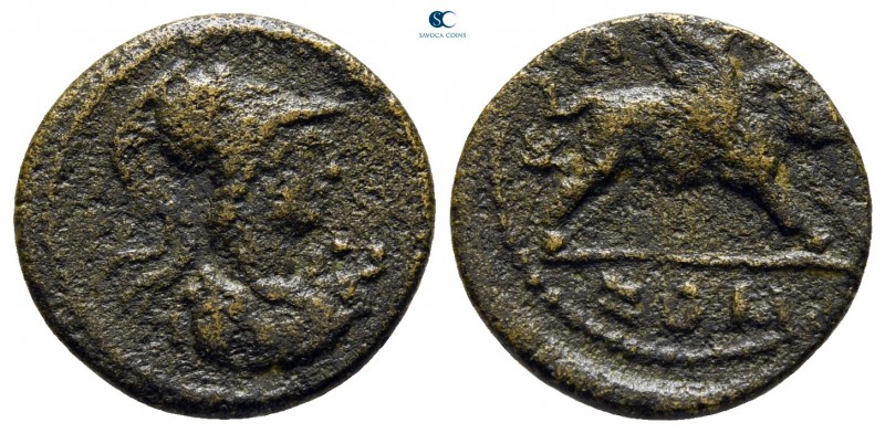 Ionia. Klazomenai. Pseudo-autonomous issue AD 177-198. 
Bronze Æ

15 mm., 1,5...