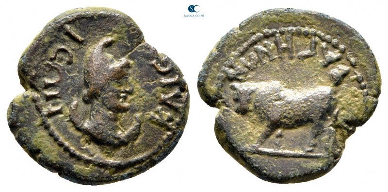 Lydia. Bageis. Pseudo-autonomous issue AD 98-117. 
Bronze Æ

17 mm., 2,72 g....