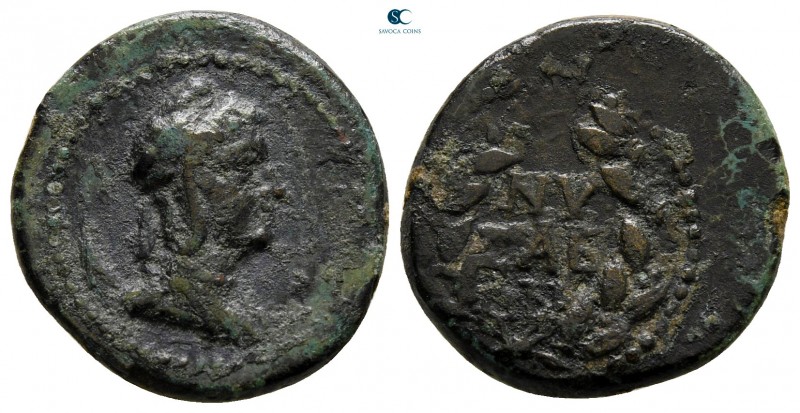 Lydia. Nysa. Pseudo-autonomous issue AD 161-211. 
Bronze Æ

17 mm., 3,24 g.
...