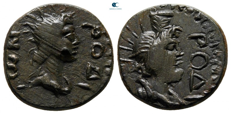 Caria. Rhodos. Pseudo-autonomous issue circa AD 100-150. 
Bronze Æ

16 mm., 3...