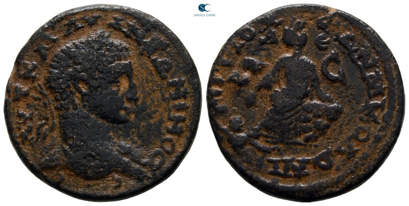 Seleucis and Pieria. Antioch. Elagabalus AD 218-222. 
Bronze Æ

26 mm., 11,57...