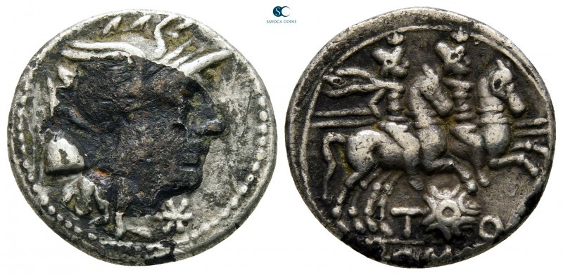 T. Quinctius Flaminius 126 BC. Rome
Fourreè Denarius

19 mm., 3,01 g.

very...