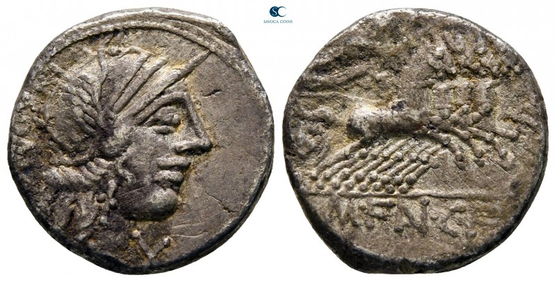 M. Fannius 123 BC. Rome
Denarius AR

18 mm., 3,74 g.

very fine