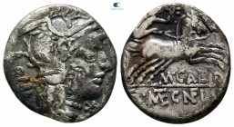 Marcus Calidius, Q. Metellus 117-116 BC. Rome. Denarius AR
