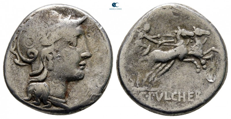 C. Claudius Pulcher 110-109 BC. Rome
Denarius AR

18 mm., 3,89 g.

nearly v...