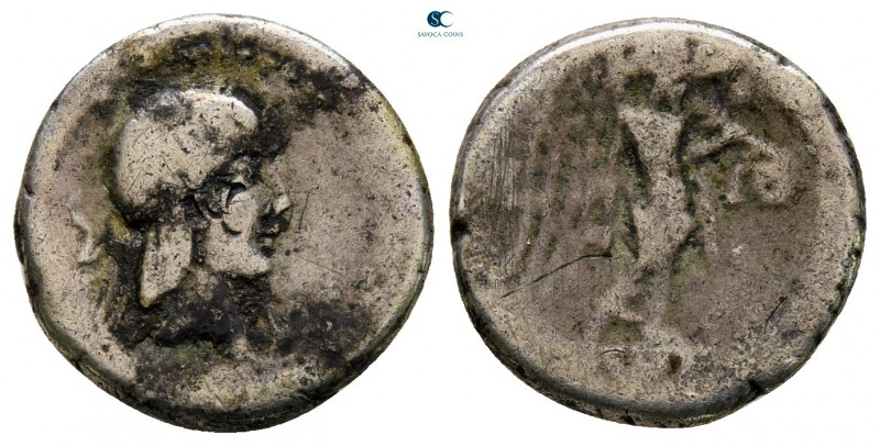L. Calpurnius Piso Frugi 90 BC. Rome
Quinarius AR

15 mm., 2,07 g.

fine