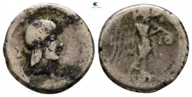 L. Calpurnius Piso Frugi 90 BC. Rome. Quinarius AR