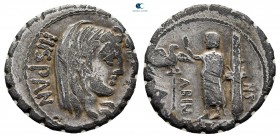A. Postumius A. f. Sp. n. Albinus 81 BC. Rome. Serrate Denarius AR