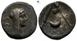 P. Sulpicius Galba 69 BC. Rome. Fourreè Denarius