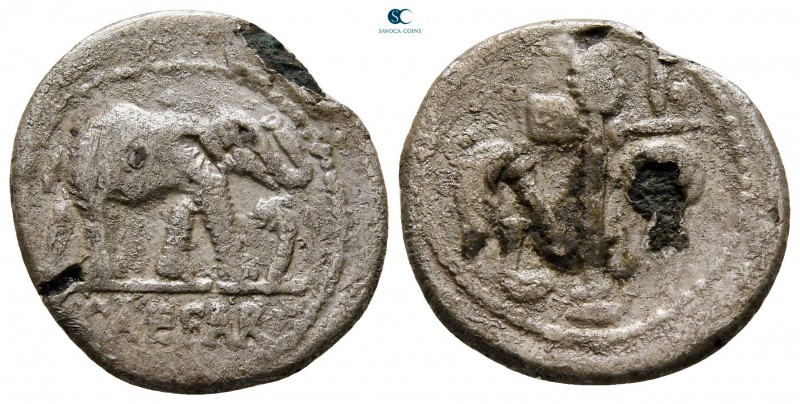 Julius Caesar 49-48 BC. Military mint moving with M.Antony
Fourreè Denarius

...