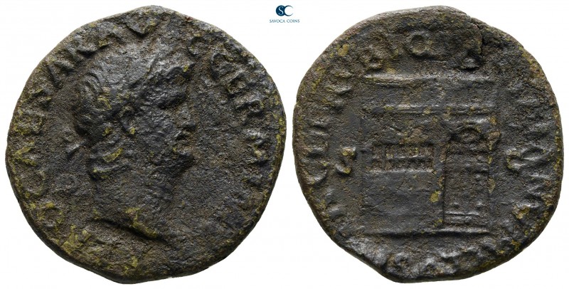 Nero AD 54-68. Rome
As Æ

27 mm., 9,51 g.

nearly very fine