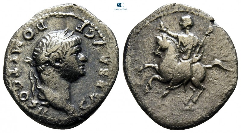 Domitian as Caesar AD 69-81. Rome
Denarius AR

20 mm., 2,89 g.

nearly very...