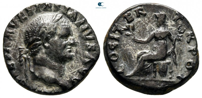 Vespasian AD 69-79. Rome
Denarius AR

16 mm., 3,35 g.

very fine