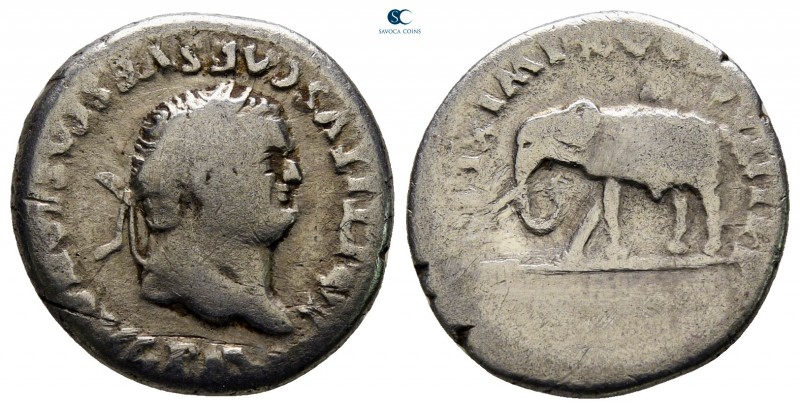 Titus AD 79-81. Rome
Denarius AR

17 mm., 2,79 g.

nearly very fine