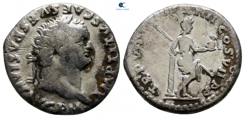 Titus AD 79-81. Rome
Denarius AR

18 mm., 2,56 g.

very fine