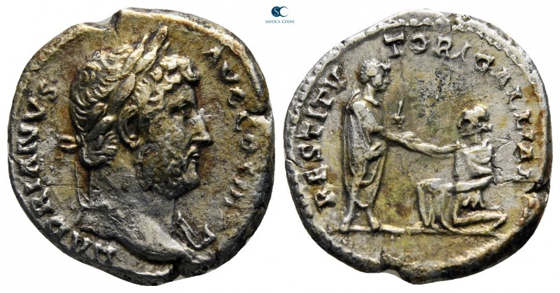 Hadrian AD 117-138. Rome
Denarius AR

18 mm., 3,29 g.

very fine