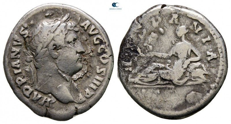 Hadrian AD 117-138. Rome
Denarius AR

18 mm., 2,87 g.

very fine