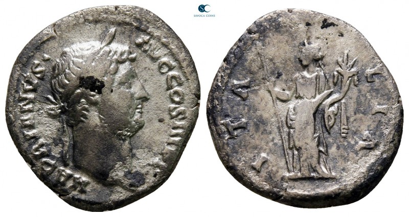Hadrian AD 117-138. Rome
Denarius AR

19 mm., 2,95 g.

nearly very fine
