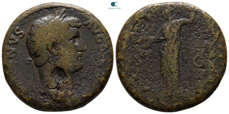 Hadrian AD 117-138. Rome
Sestertius Æ

30 mm., 23,55 g.

fine