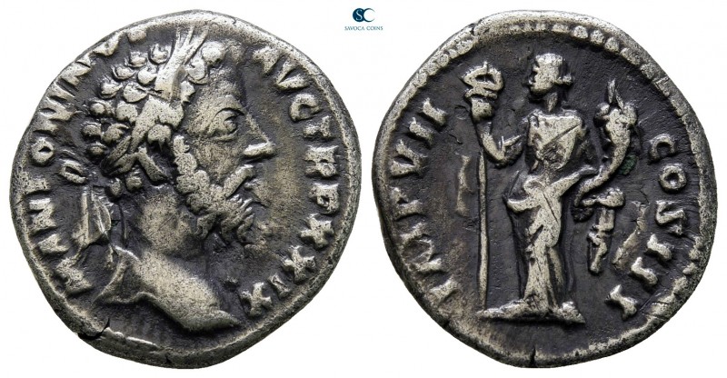 Marcus Aurelius AD 161-180. Rome
Denarius AR

18 mm., 2,97 g.

very fine