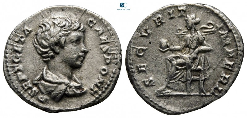 Geta as Caesar AD 197-209. Rome
Denarius AR

19 mm., 3,06 g.

very fine