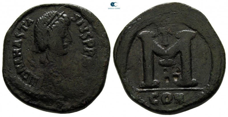 Anastasius I AD 491-518. Constantinople
Follis Æ

25 mm., 9,45 g.

nearly v...