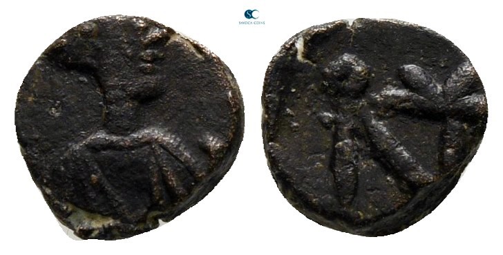 Anastasius I AD 491-518. Constantinople
Nummus Æ

6 mm., 0,41 g.

very fine...