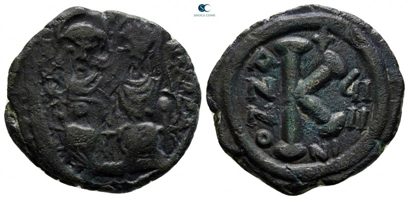 Justin II and Sophia AD 565-578. Nikomedia
Half follis Æ

22 mm., 5,29 g.

...