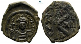 Maurice Tiberius AD 582-602. Nikomedia. Half follis Æ