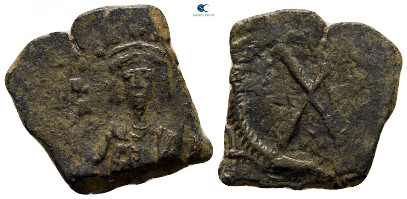 Phocas AD 602-610. Constantinople
Decanummium Æ

24 mm., 3,77 g.

very fine...