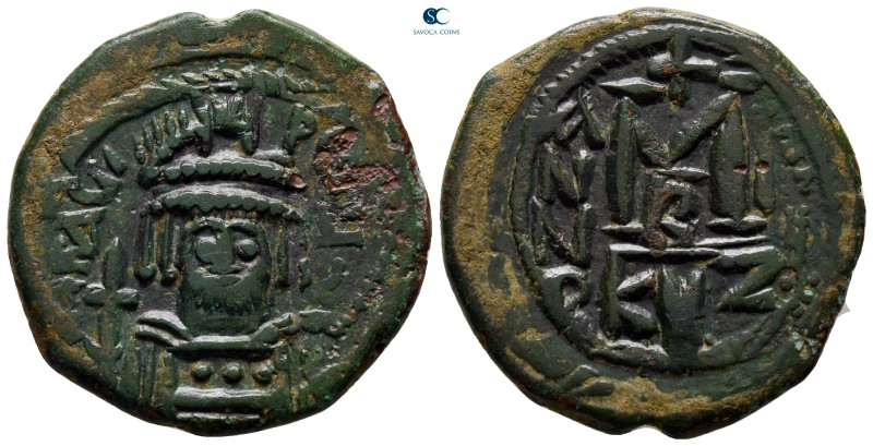 Heraclius AD 610-641. Cyzicus
Follis Æ

29 mm., 10,85 g.

very fine