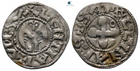 AD 1090-1210. Valence. Denier AR