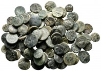 Lot of ca. 91 greek bronze coins / SOLD AS SEEN, NO RETURN!nearly very fine