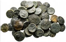 Lot of ca. 52 greek bronze coins / SOLD AS SEEN, NO RETURN!nearly very fine