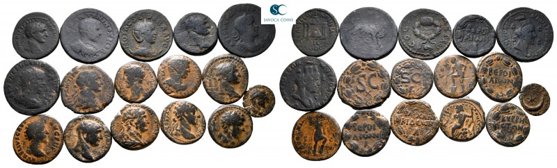 Lot of ca. 16 roman provincial bronze coins / SOLD AS SEEN, NO RETURN!

nearly...